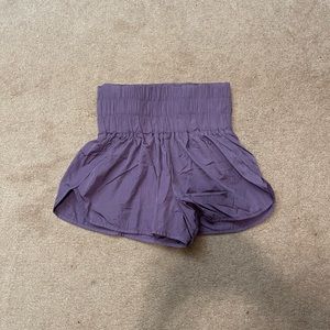 Purple athletic shorts. Super cute!!
